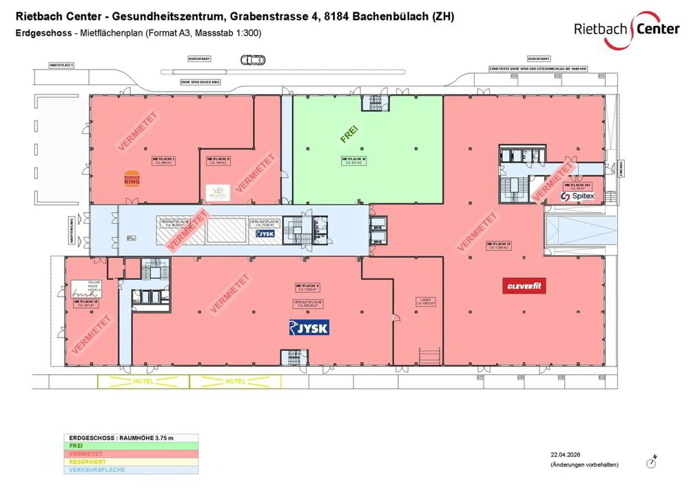 null rooms Office & Commercial for rent in Bachenbülach - image 1/9