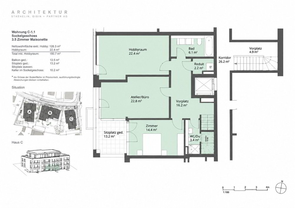 4 rooms Apartment to buy in Bottmingen - image 1/6