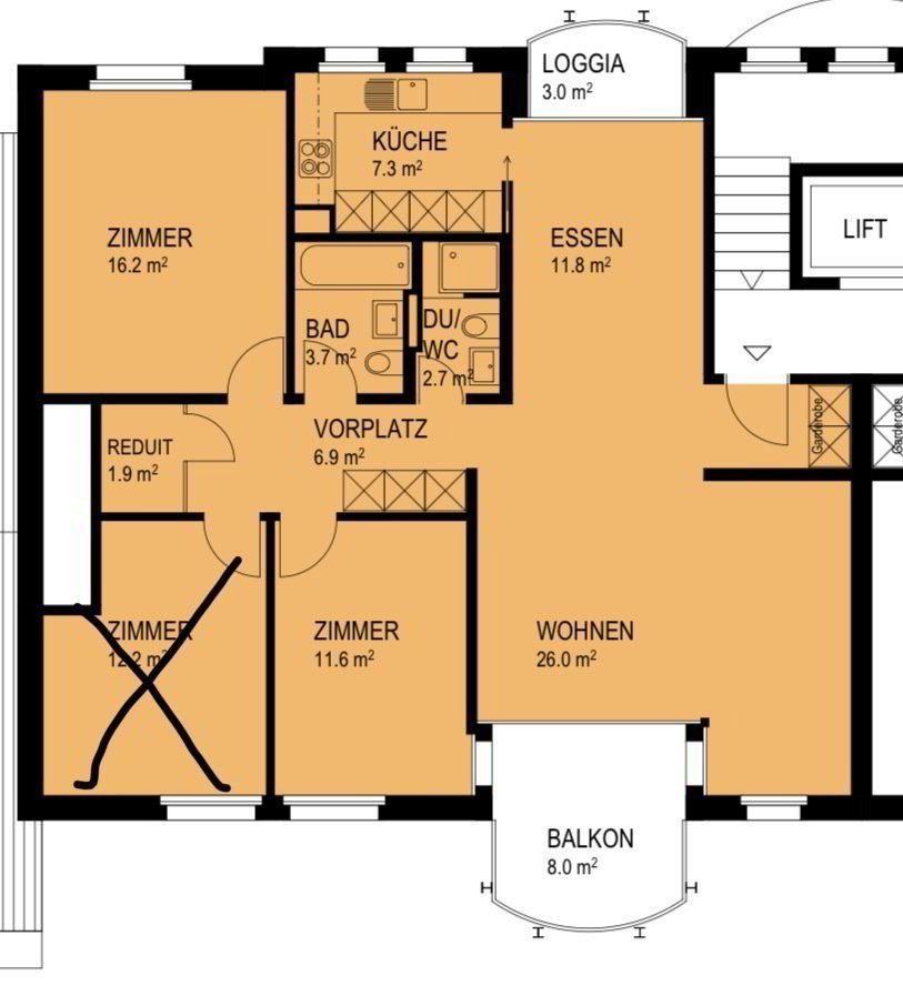 3 rooms Apartment for rent in Luzern - image 1/9