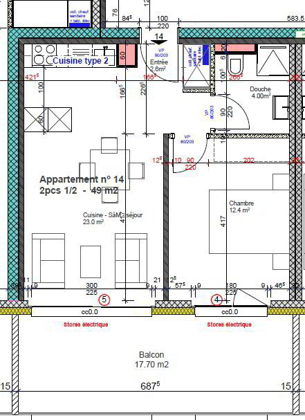 2 rooms Apartment for rent in Fully - image 1/8