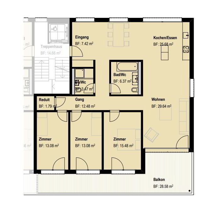 Appartamento di 4.5 locali in affitto a Mollis - immagine 1/7