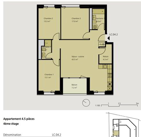 Appartement 4.5 pièces à louer à Delémont - image 1/5