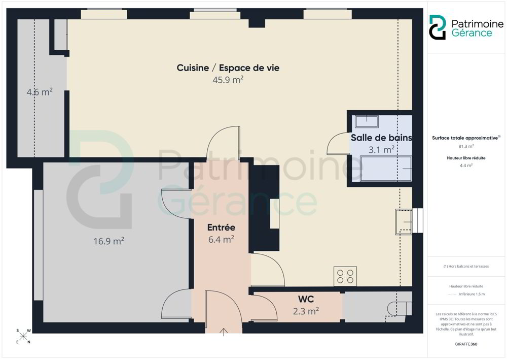 2.5 rooms Apartment for rent in La Chaux-de-Fonds - image 1/6