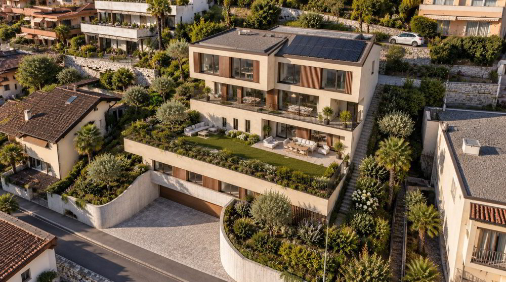 Bissone: terreno con vista lago e progetto per esclusiva residenza bifamiliare - Ansicht 5