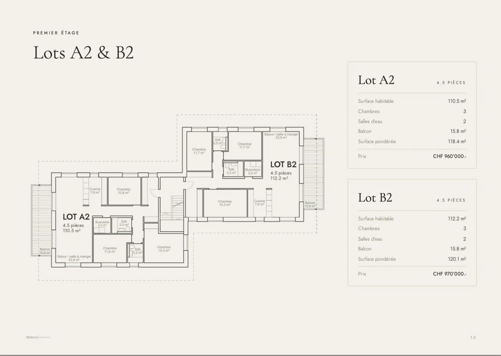 4 rooms Apartment to buy in Montpreveyres - image 1/7