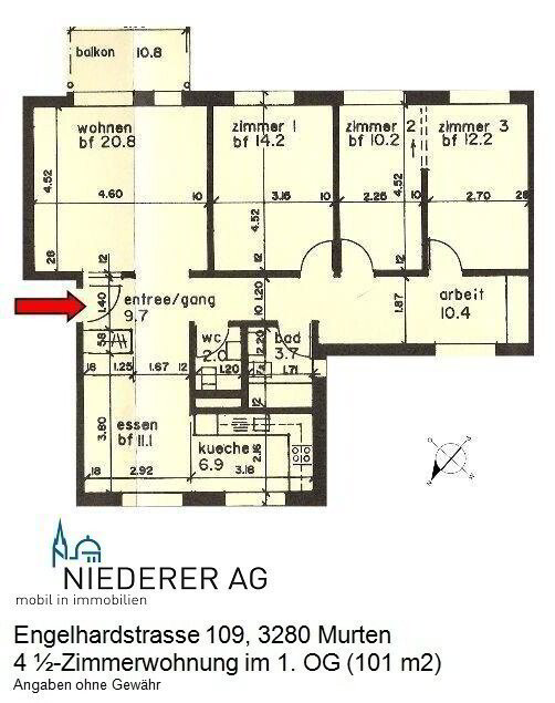 4 rooms Apartment for rent in Murten - image 1/12