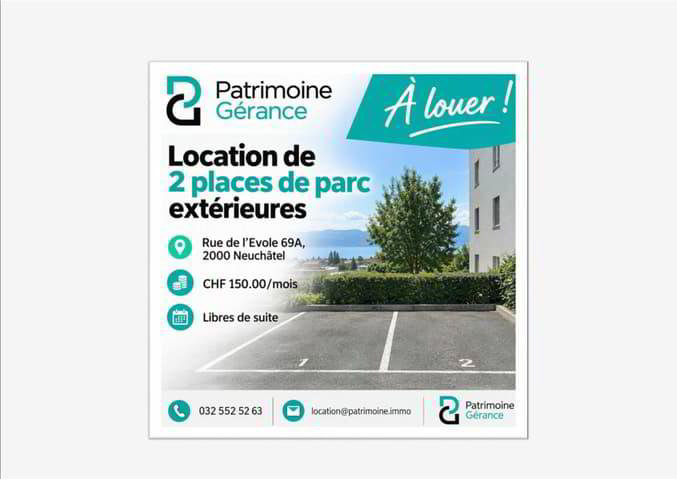 null rooms Car park, garage for rent in Neuchâtel - image 1/1