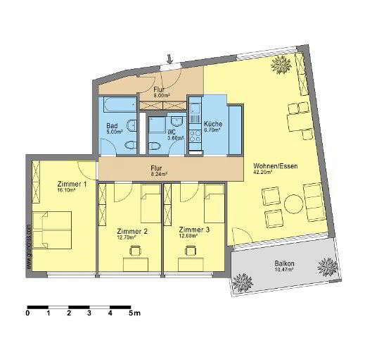 4.5 rooms Apartment for rent in Biel/Bienne - image 1/7