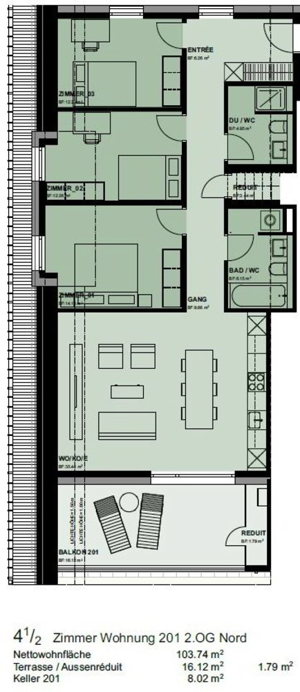 4.5 Zimmer Wohnung zu vermieten in Bettwiesen - Bild 1/13