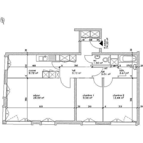 4 rooms Apartment for rent in Geneva - image 1/2
