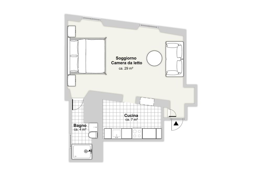 1 rooms Apartment for rent in Locarno - image 1/9