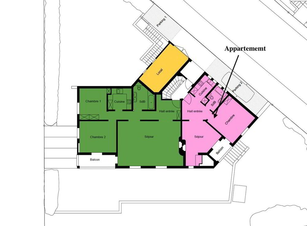 2 Zimmer Wohnung zum verkaufen in Montreux - Bild 1/4