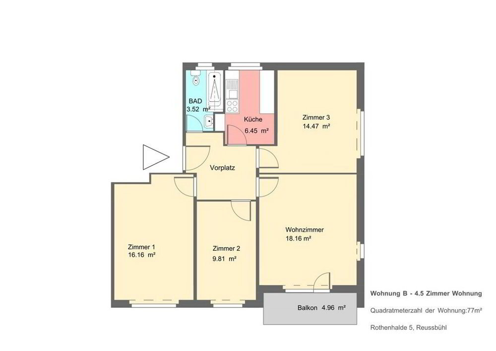 4 rooms Apartment for rent in Luzern - image 1/9