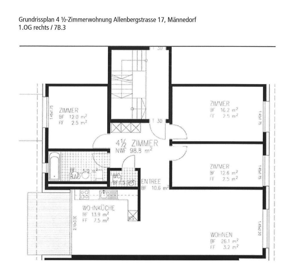4.5 rooms Apartment for rent in Männedorf - image 1/9
