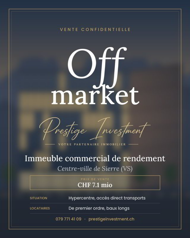 null rooms Office & Commercial to buy in Sierre - image 1/1