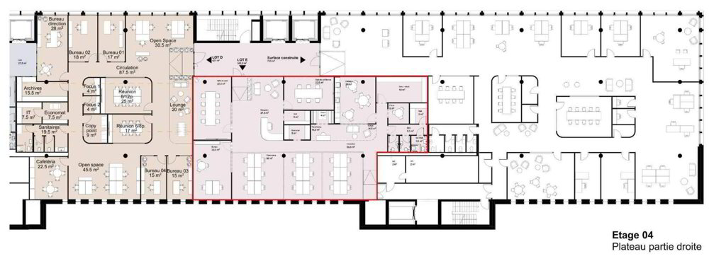 null rooms Office & Commercial for rent in Châtelaine - image 1/13