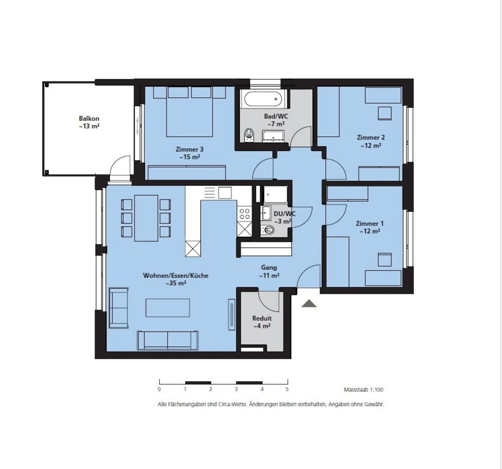 4.5 Zimmer Wohnung zum verkaufen in Klingnau - Bild 1/11
