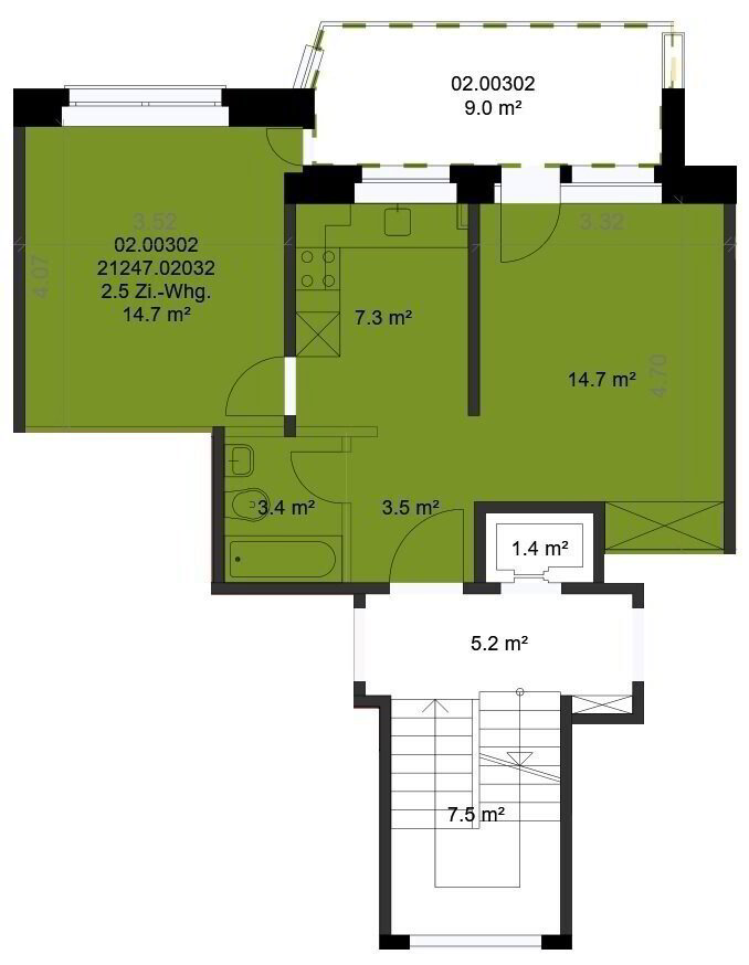 2 rooms Apartment for rent in Bern - image 1/7