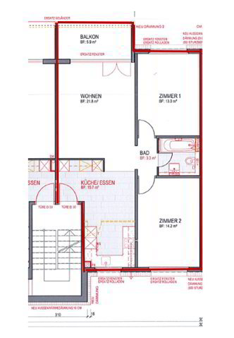3.5 rooms Apartment for rent in Pieterlen - image 1/9