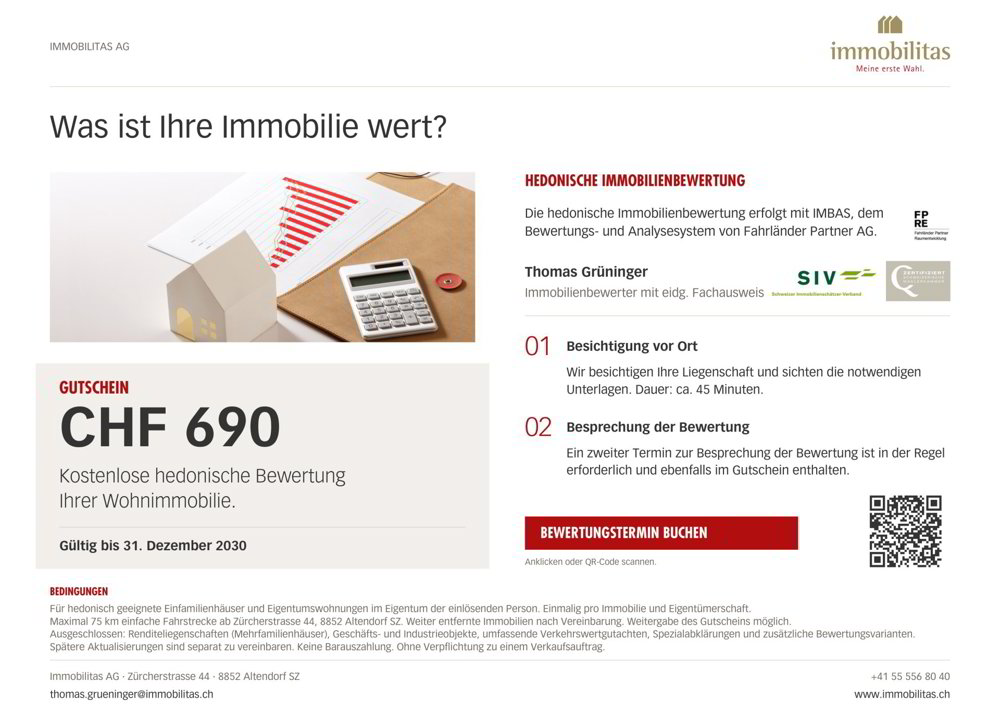 4.5 Zimmer Wohnung zum verkaufen in Siebnen - Bild 1/13