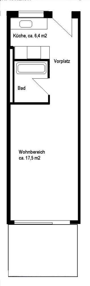 1 rooms Apartment for rent in Zürich - image 1/7