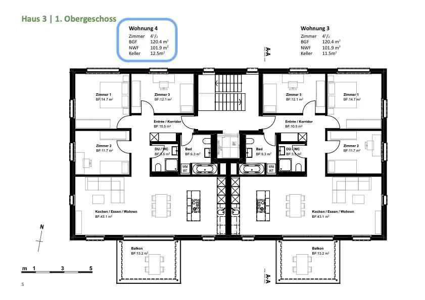 Appartement 4.5 pièces à louer à Oberhünigen - image 1/13