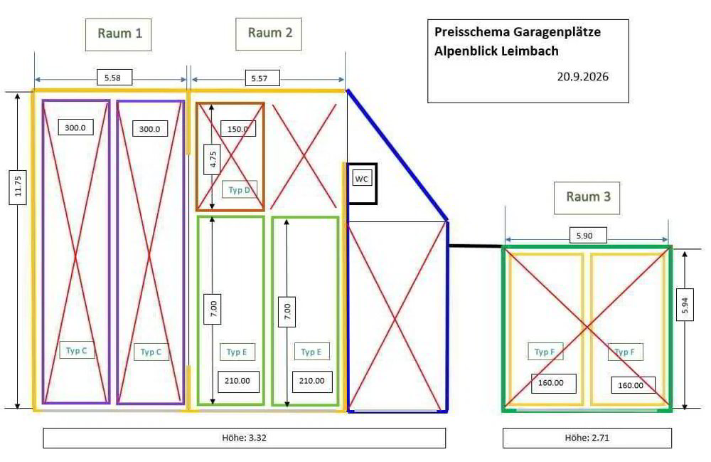 null Zimmer Parkplatz, Garage zu vermieten in Leimbach AG - Bild 1/3