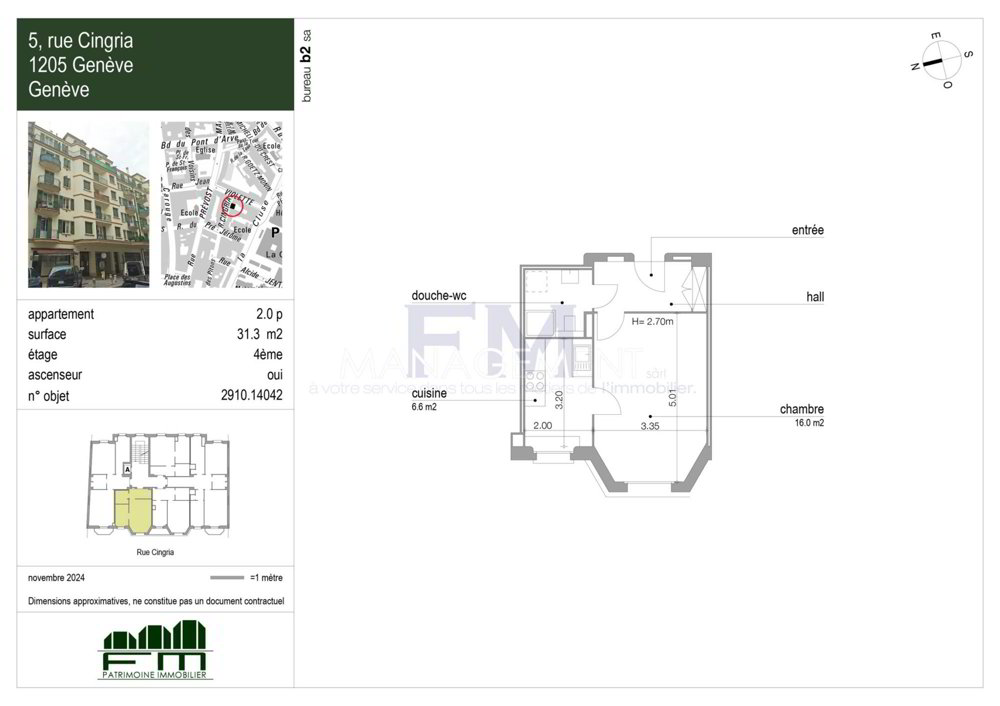 2 Zimmer Wohnung zu vermieten in Geneva - Bild 1/13