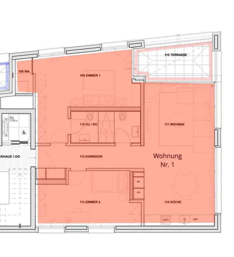 3.5 rooms Apartment for rent in Uster - image 1/10