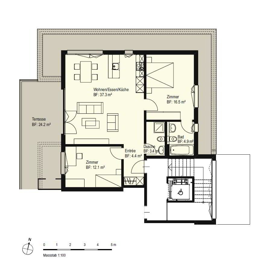 3.5 Zimmer Wohnung zu vermieten in Malters - Bild 1/9