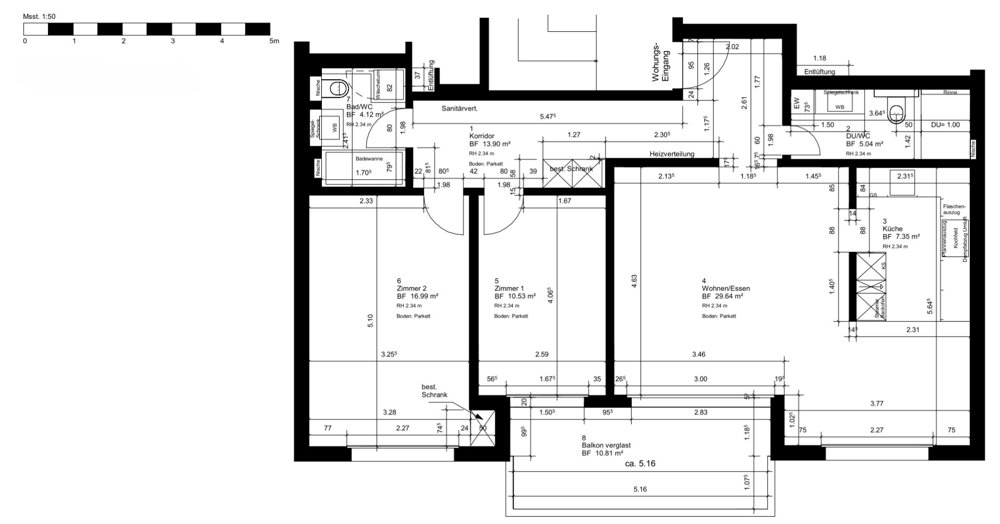 3.5 Zimmer Wohnung zu vermieten in Wangen SZ - Bild 1/7