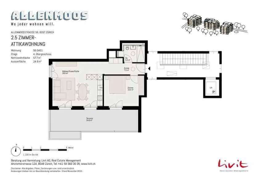 2.5 rooms Apartment for rent in Zürich - image 1/10