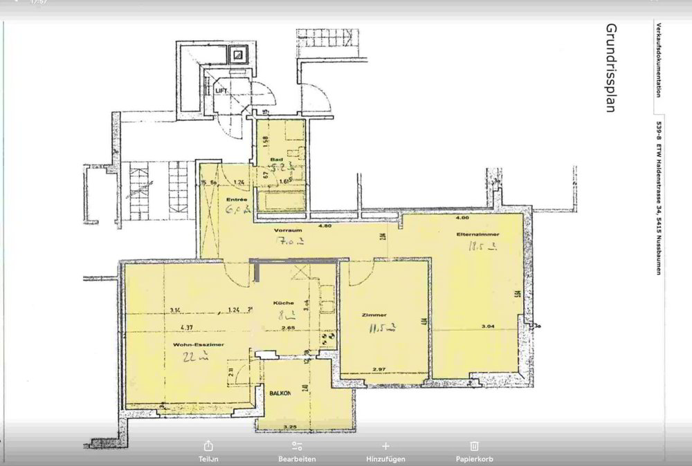 3.5 Zimmer Wohnung zu vermieten in Nussbaumen AG - Bild 1/11