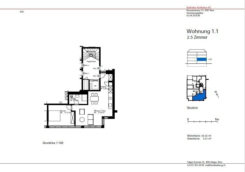 2 rooms Apartment for rent in Bern - image 1/7