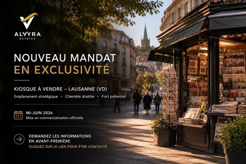Ideal gelegener Kiosk in Lausanne – Schlüsselfertige Gelegenheit