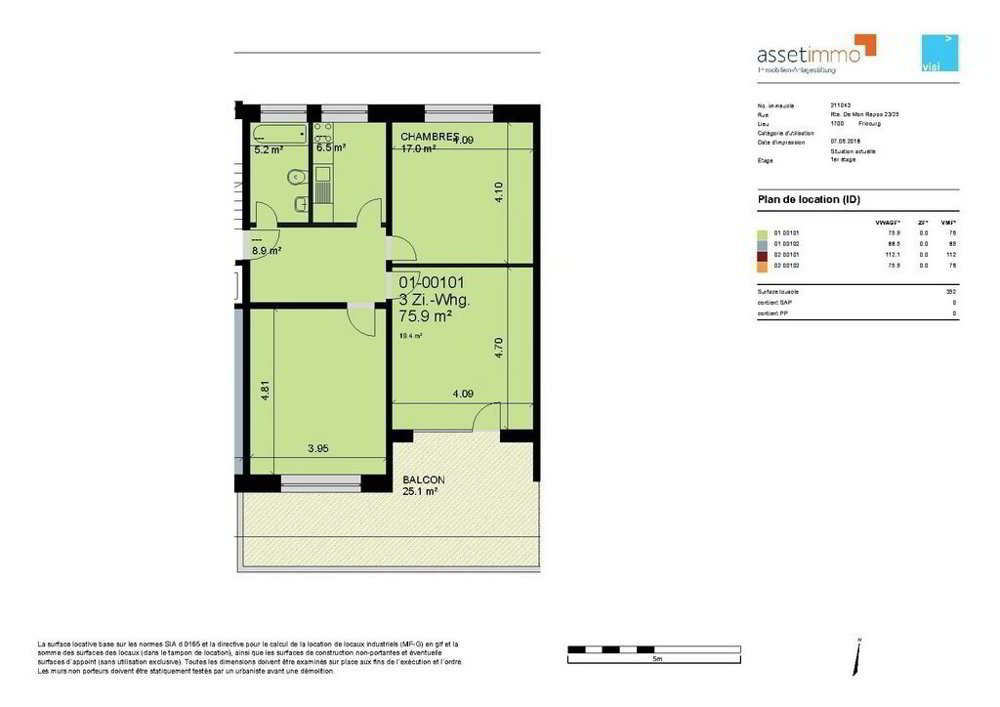 Appartamento di 3 locali in affitto a Fribourg - immagine 1/11