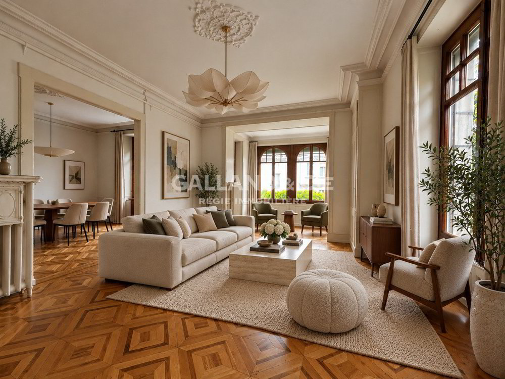 Grand 5.5 pièces, cachet architectural et jardin