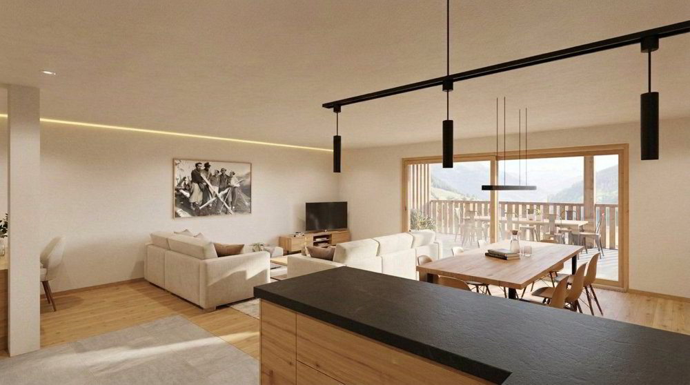 3.5 Zimmer Wohnung zum verkaufen in Versegères - Bild 1/13
