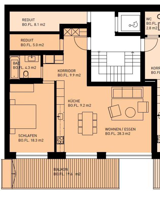 2.5 rooms Apartment for rent in San Gallo - image 1/6