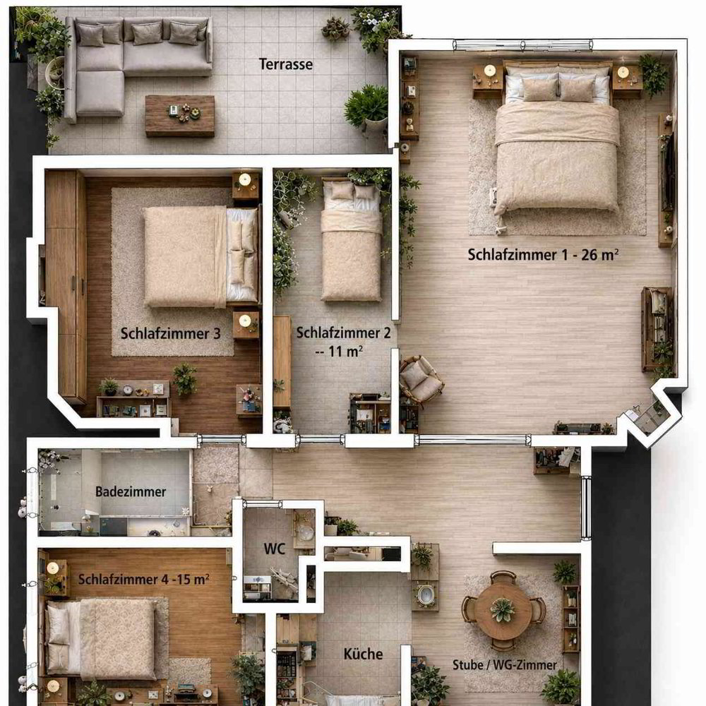 5 rooms Apartment for rent in Zurich - image 1/13