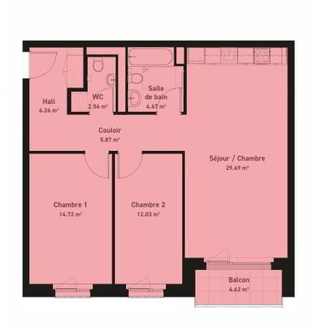 3 rooms Apartment for rent in Bussigny - image 1/3