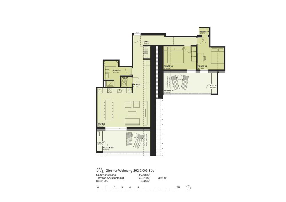 Appartamento di 3.5 locali in affitto a Bettwiesen - immagine 1/14