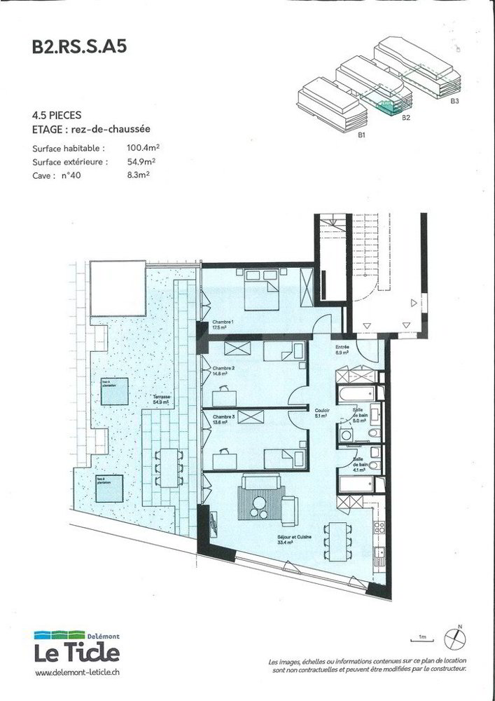 Appartement 4 pièces à louer à Delémont - image 1/10