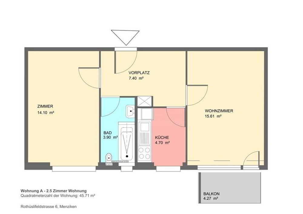 Appartement 2 pièces à louer à Menziken - image 1/8