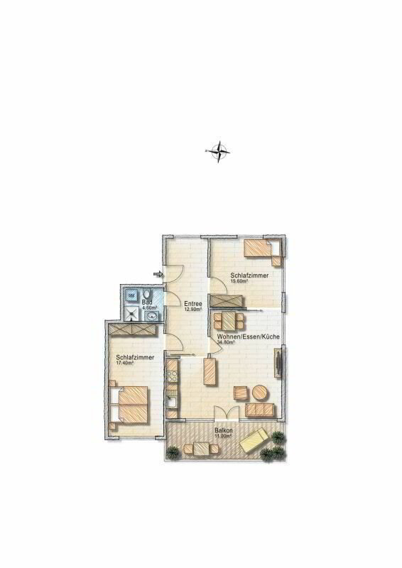 3 Zimmer Wohnung zu vermieten in Berneck - Bild 1/10