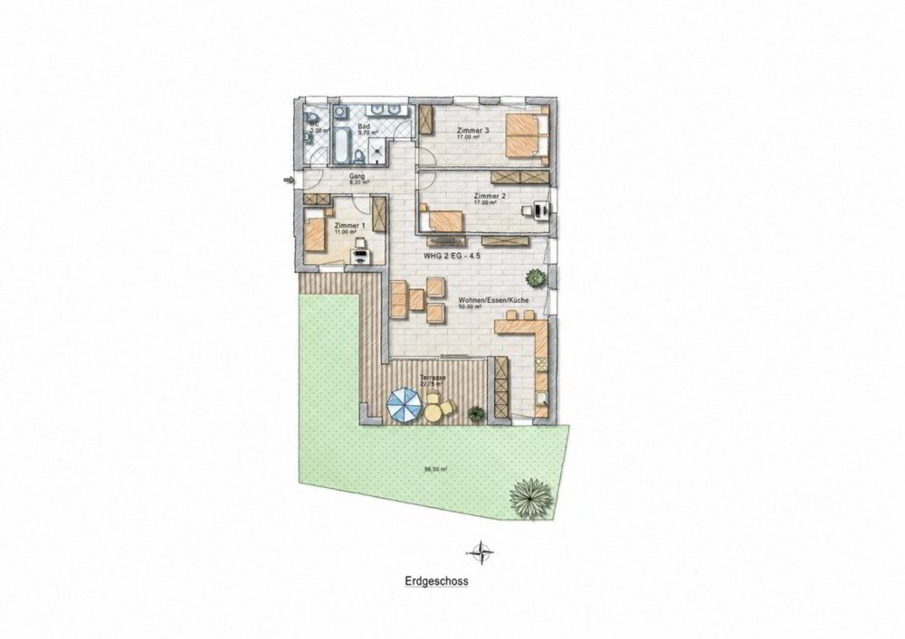4.5 Zimmer Wohnung zum verkaufen in Bottighofen - Bild 1/7