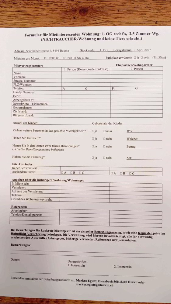 Appartamento di 2.5 locali in affitto a Bauma - immagine 1/10