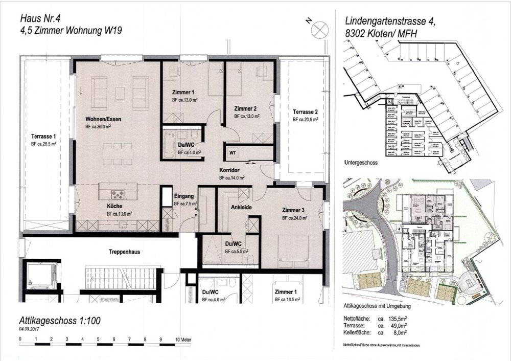 4.5 Zimmer Wohnung zu vermieten in Kloten - Bild 1/22