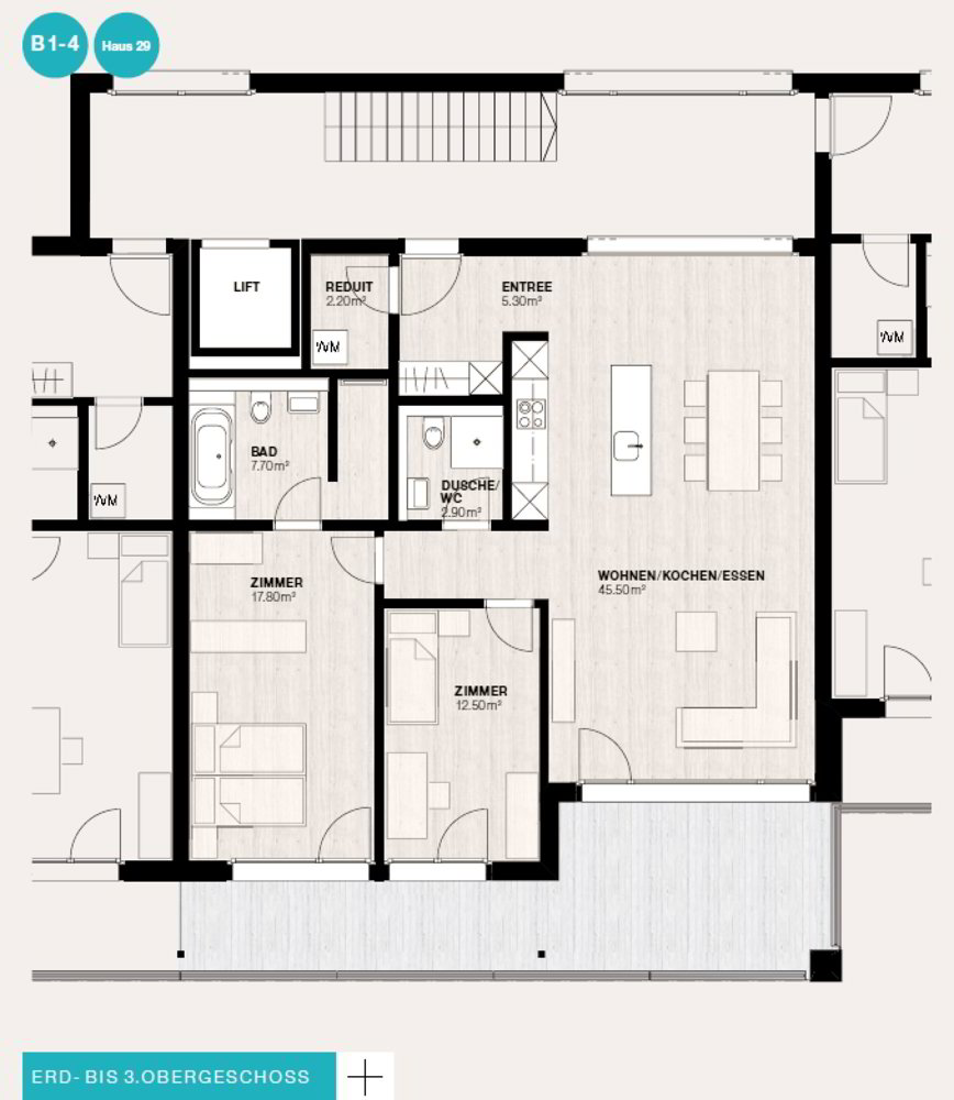 3.5 rooms Apartment for rent in Schötz - image 1/9