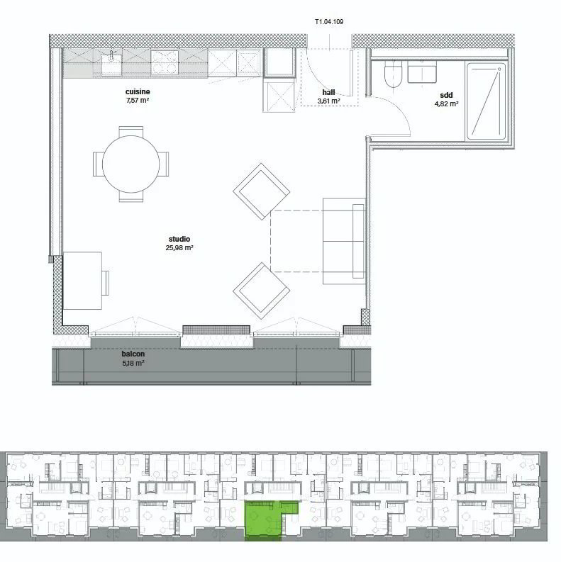 1 rooms Apartment for rent in Sion - image 1/5